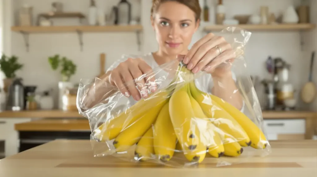 « Elles ne noircissent plus » : mon astuce toute simple pour garder vos bananes bien jaunes et fraîches plus longtemps